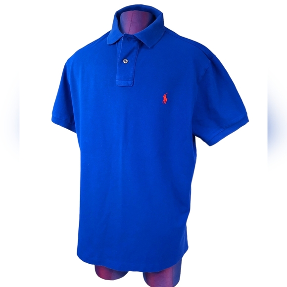 Ralph Lauren Polo Royal Blue Short Sleeve Polo Shirt Size XL Men's - Picture 4 of 6